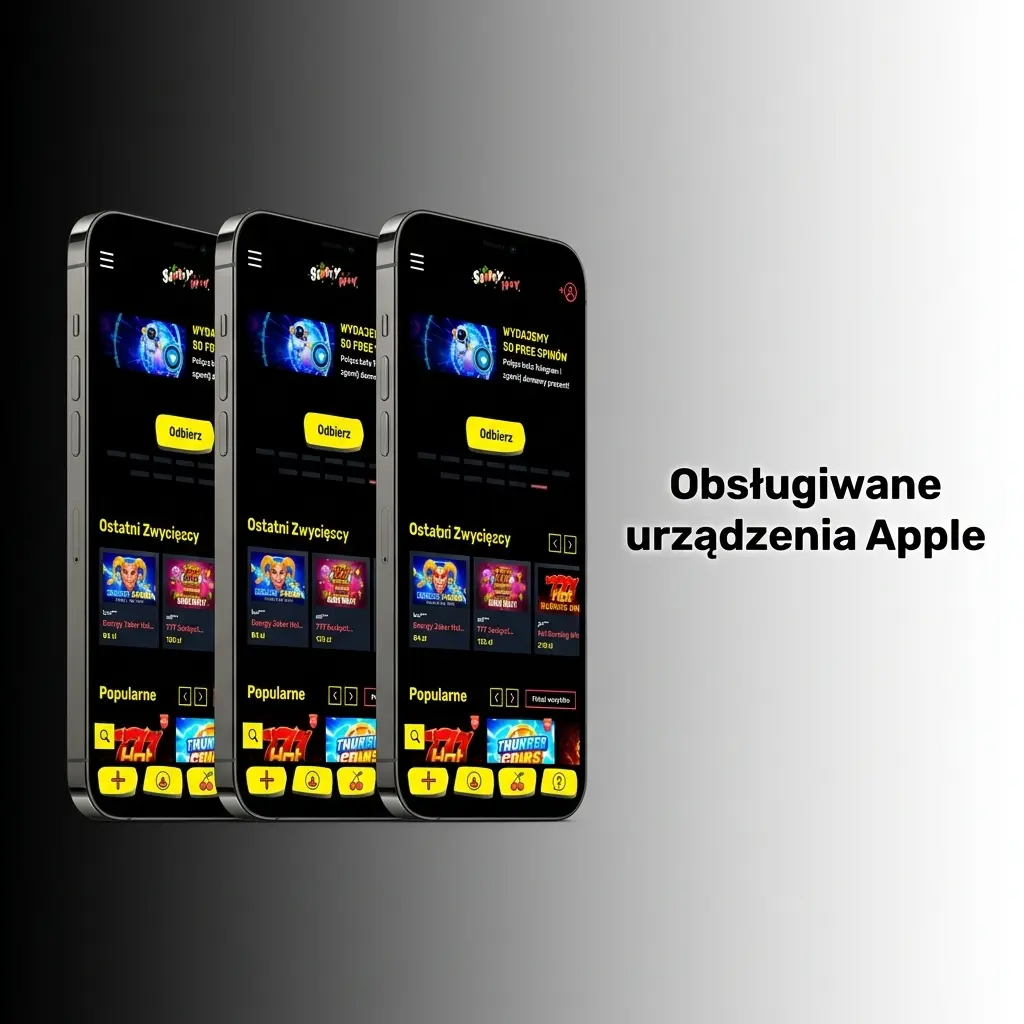 Lista obsługiwanych urządzeń Apple dla aplikacji Slottyway: iPhone, iPad i iPod Touch