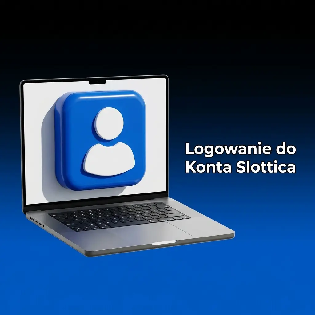 Formularz logowania do konta Slottica z polami na e-mail i hasło oraz przyciskiem zaloguj się
