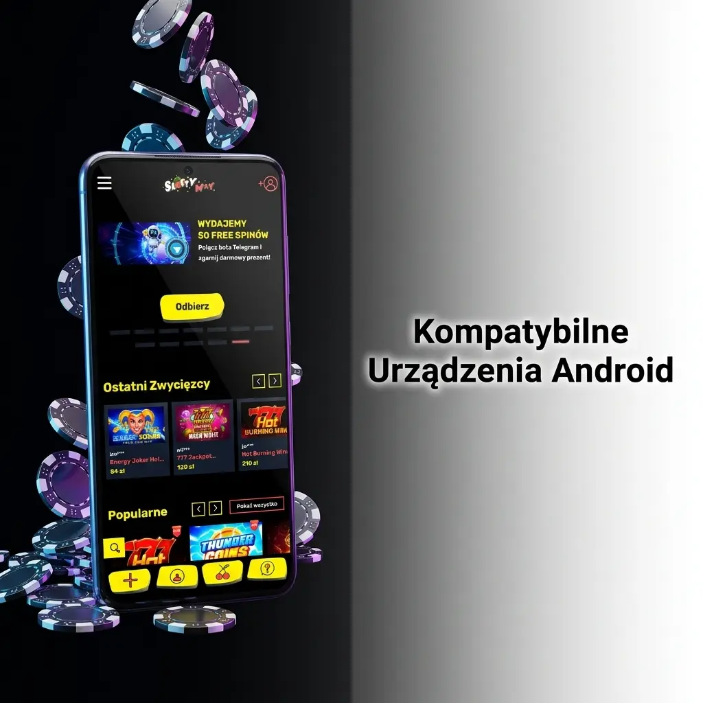 Lista kompatybilnych urządzeń Android z aplikacją Slottyway, w tym Samsung, Xiaomi i Google Pixel