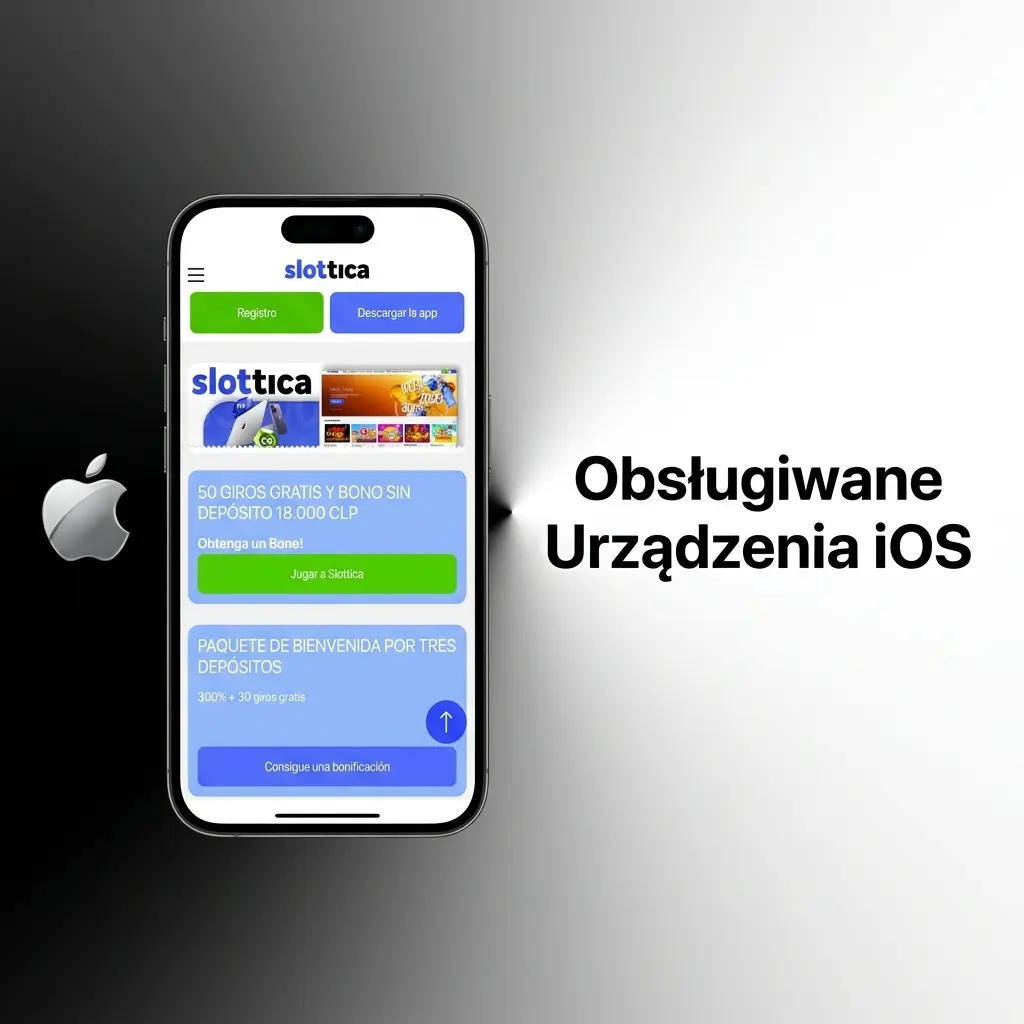 Obsługiwane urządzenia iOS z aplikacją Slottica - iPhone, iPad i iPod touch wydane po 2017 roku