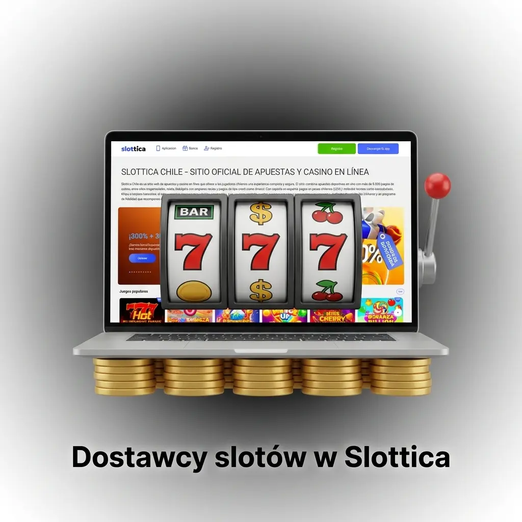 Logotypy dostawców slotów w kasynie Slottica