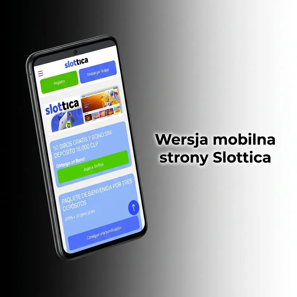 Wersja mobilna strony Slottica na telefonie